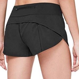 Black Lululemon running shorts athletic